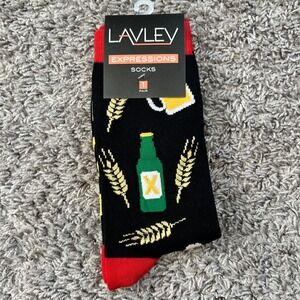 Lavley Expressions Socks Beer‎ Bottle if you can read this bring me some beer